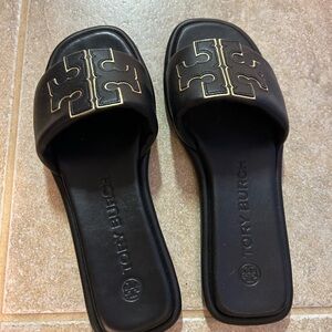 Tory Burch Black Slide Sandals